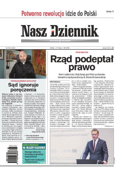 Nasz Dziennik z dnia 17.07.2024 wydanie PDF