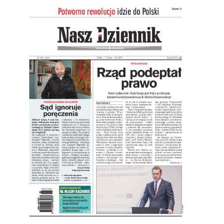 Nasz Dziennik z dnia 17.07.2024 wydanie PDF