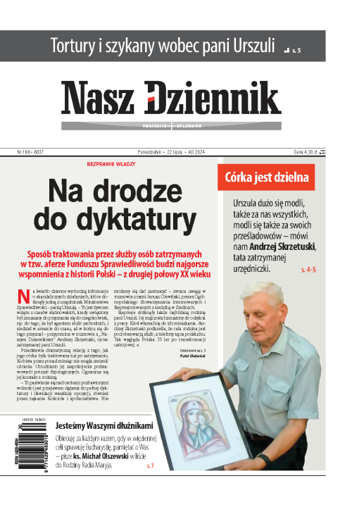 Nasz Dziennik z dnia 22.07.2024 wydanie PDF
