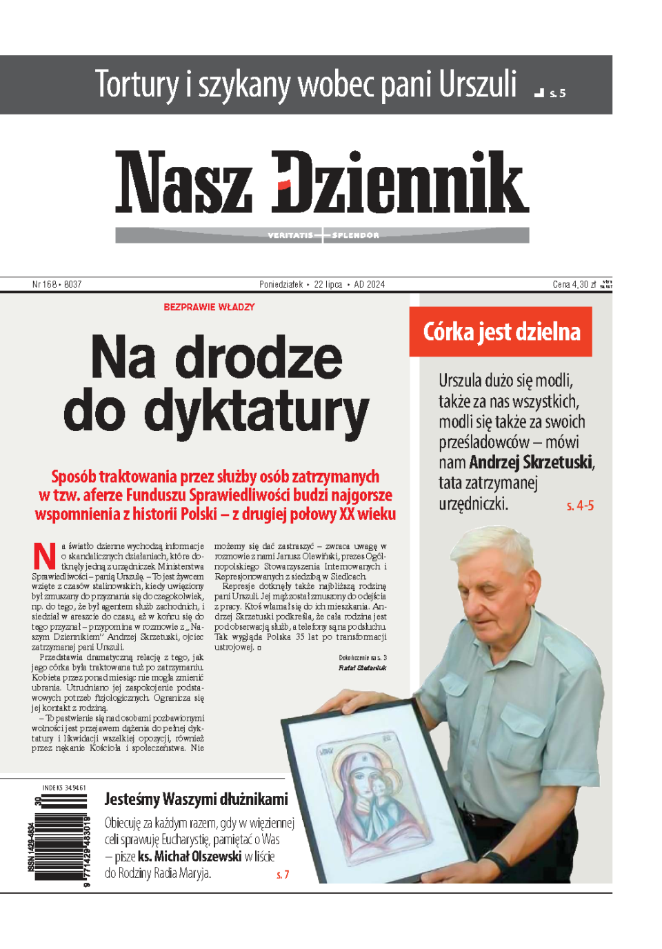 Nasz Dziennik z dnia 22.07.2024 wydanie PDF