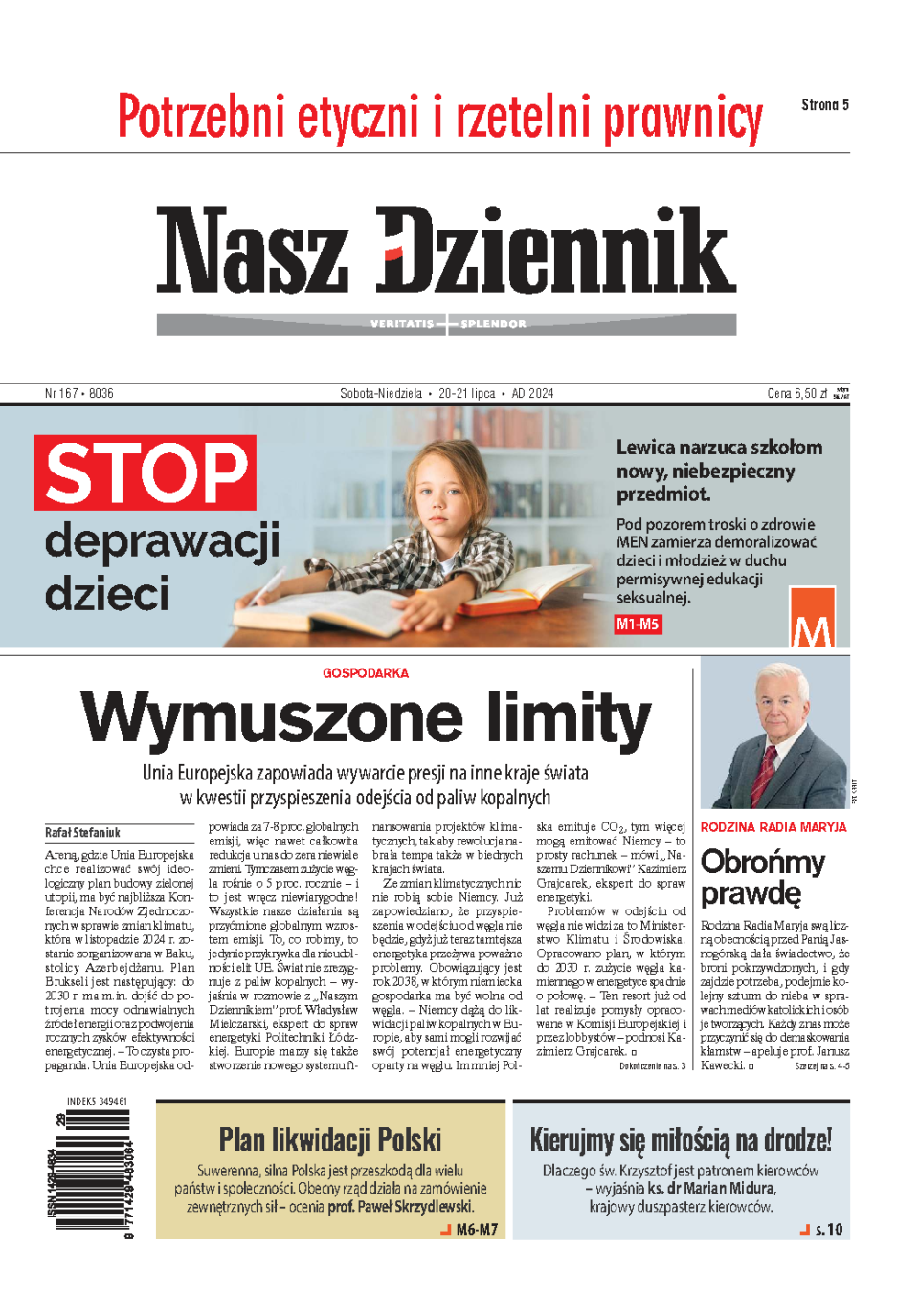 Nasz Dziennik z dnia 20.07.2024 wydanie PDF