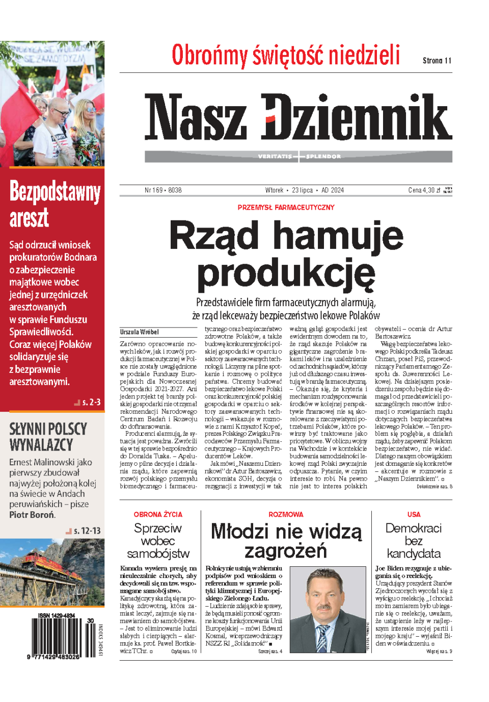 Nasz Dziennik z dnia 23.07.2024 wydanie PDF