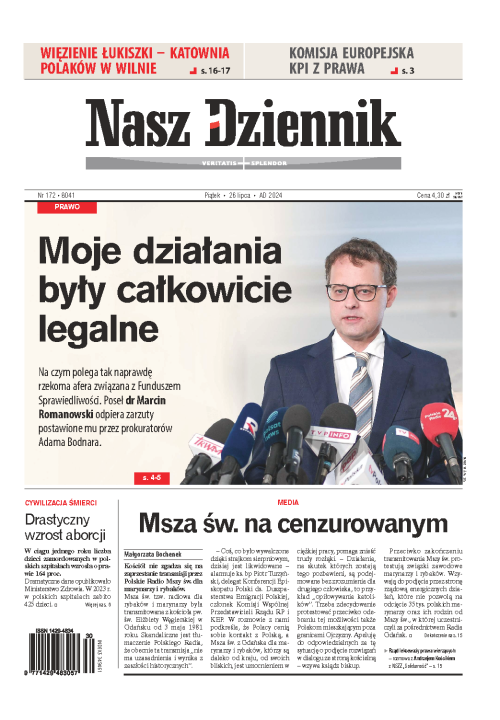 Nasz Dziennik z dnia 26.07.2024 wydanie PDF