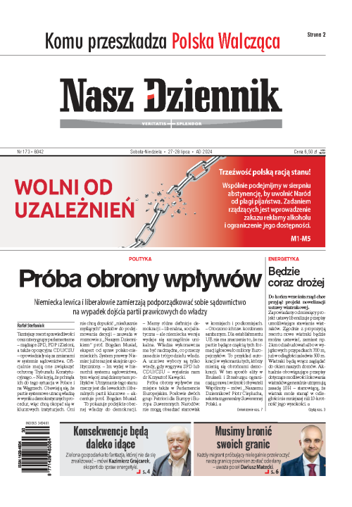 Nasz Dziennik z dnia 27.07.2024 wydanie PDF
