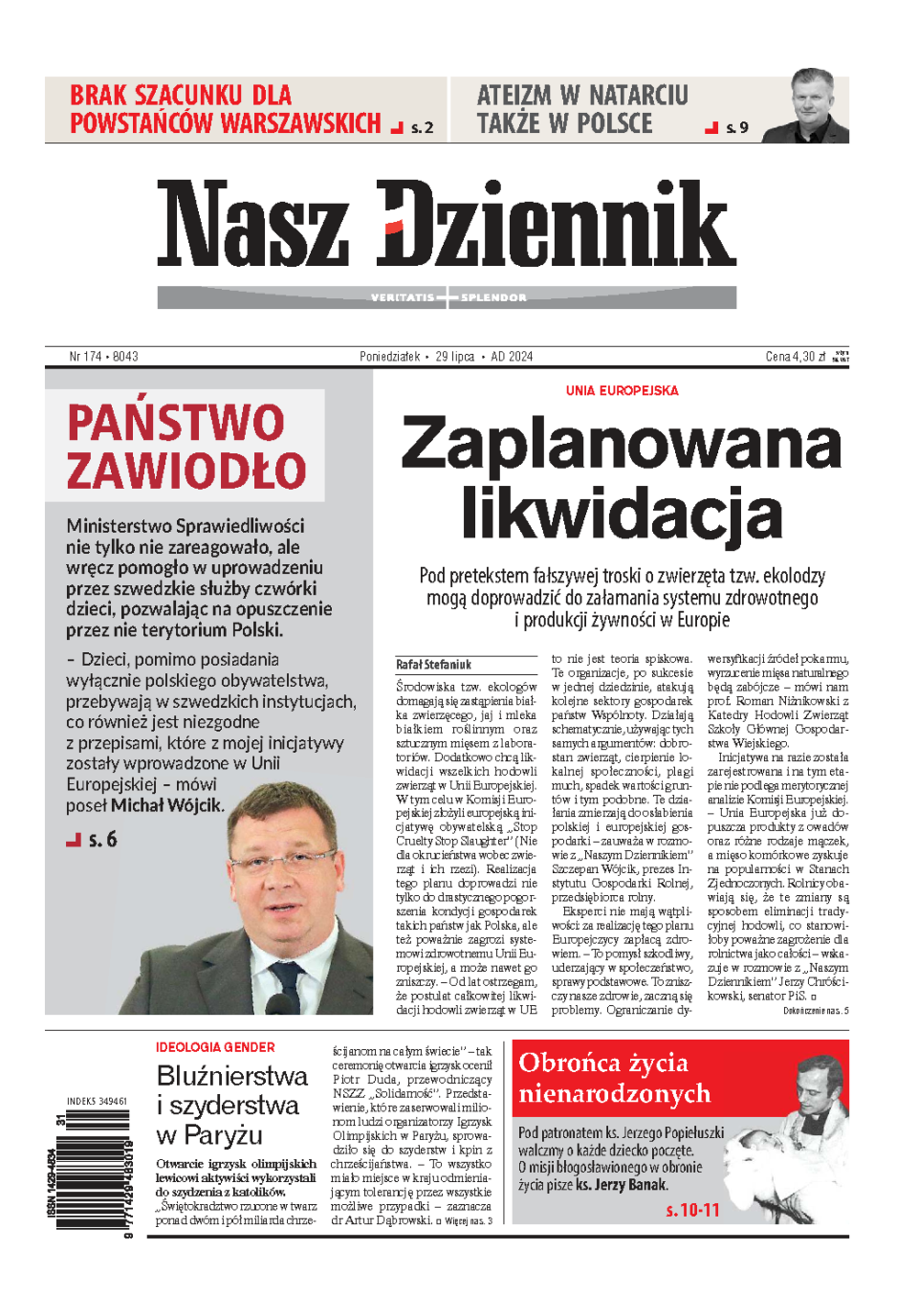 Nasz Dziennik z dnia 29.07.2024 wydanie PDF