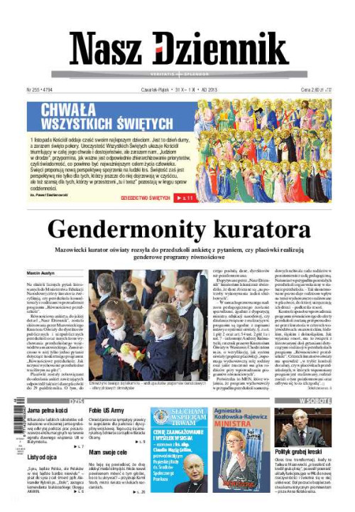 Nasz Dziennik z dnia 31.10.2013 wydanie PDF