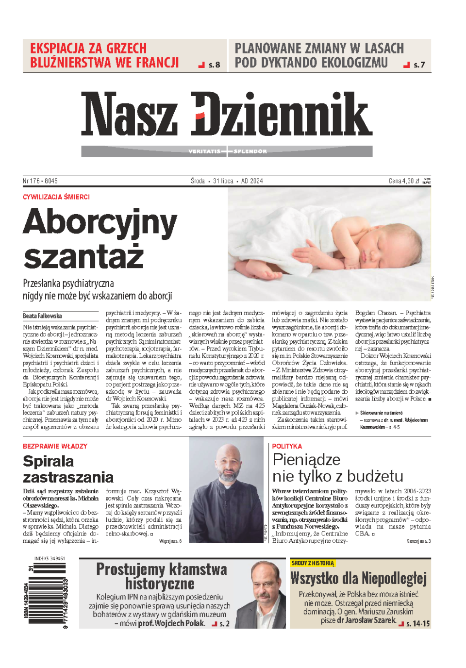 Nasz Dziennik z dnia 31.07.2024 wydanie PDF