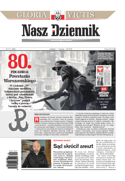 Nasz Dziennik z dnia 01.08.2024 wydanie PDF