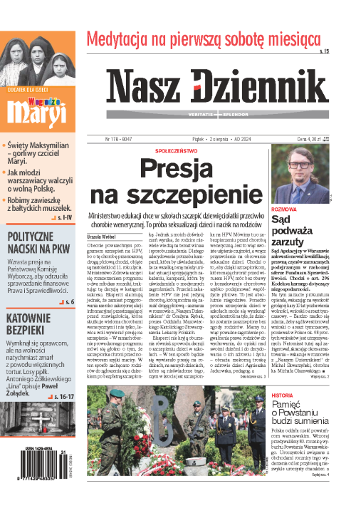 Nasz Dziennik z dnia 02.08.2024 wydanie PDF