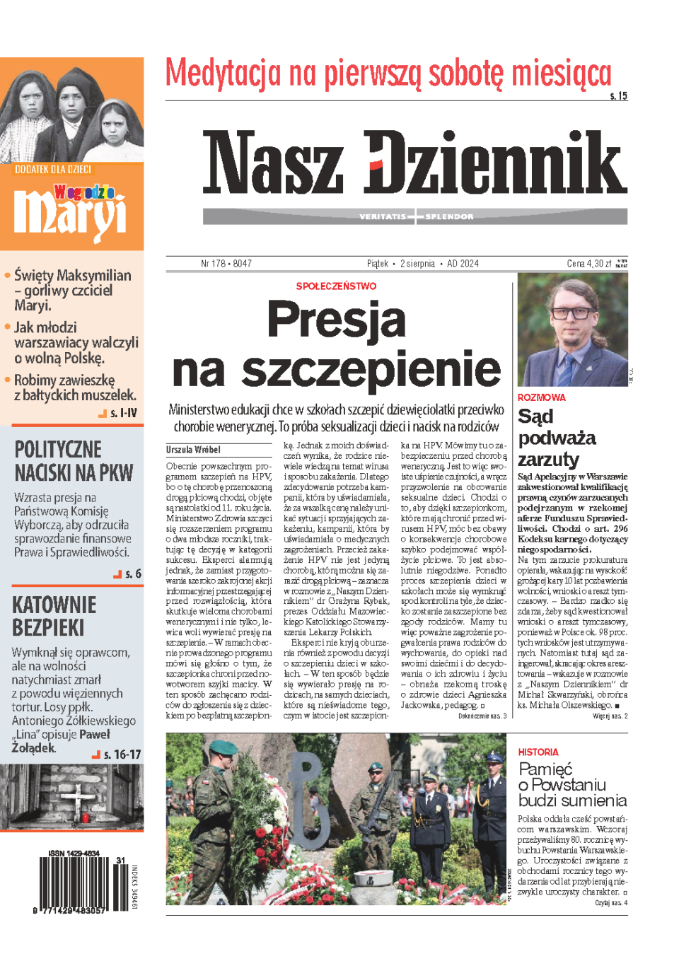 Nasz Dziennik z dnia 02.08.2024 wydanie PDF