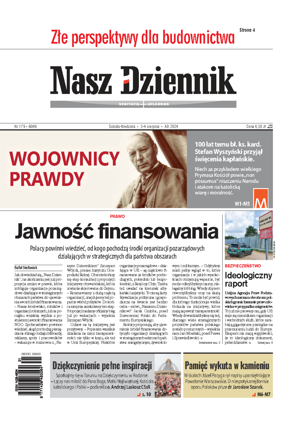 Nasz Dziennik z dnia 03.08.2024 wydanie PDF