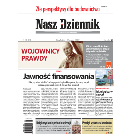 Nasz Dziennik z dnia 03.08.2024 wydanie PDF