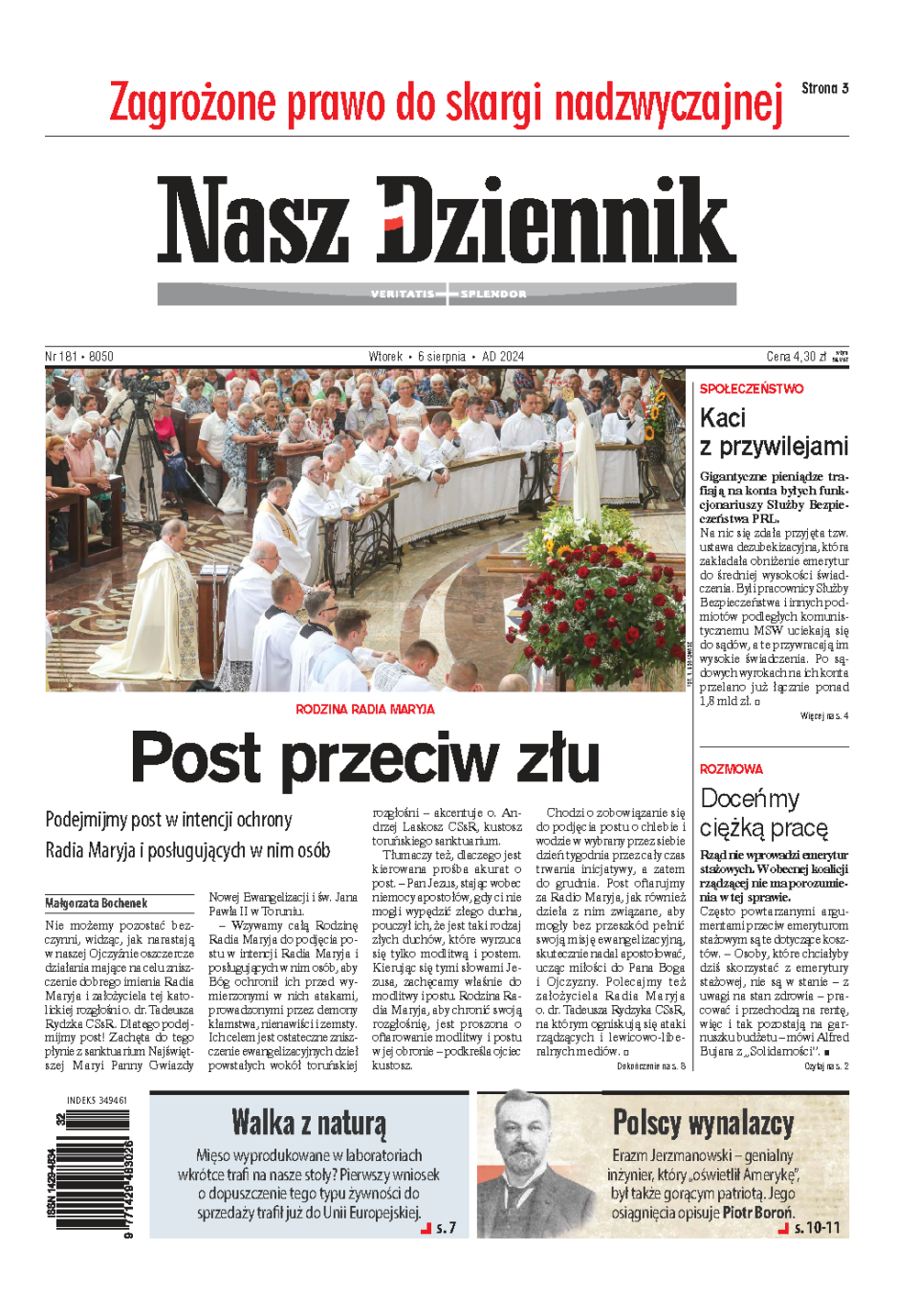 Nasz Dziennik z dnia 06.08.2024 wydanie PDF