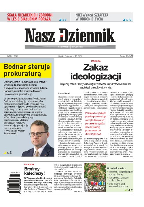 Nasz Dziennik z dnia 09.08.2024 wydanie PDF