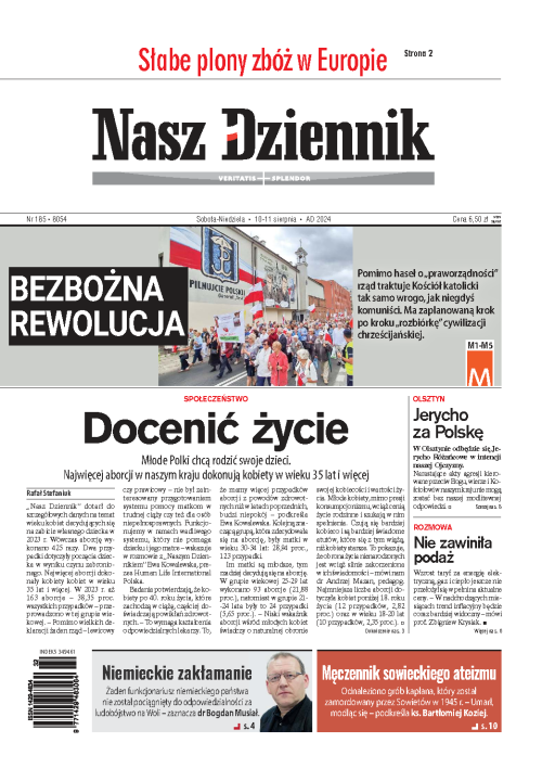 Nasz Dziennik z dnia 10.08.2024 wydanie PDF