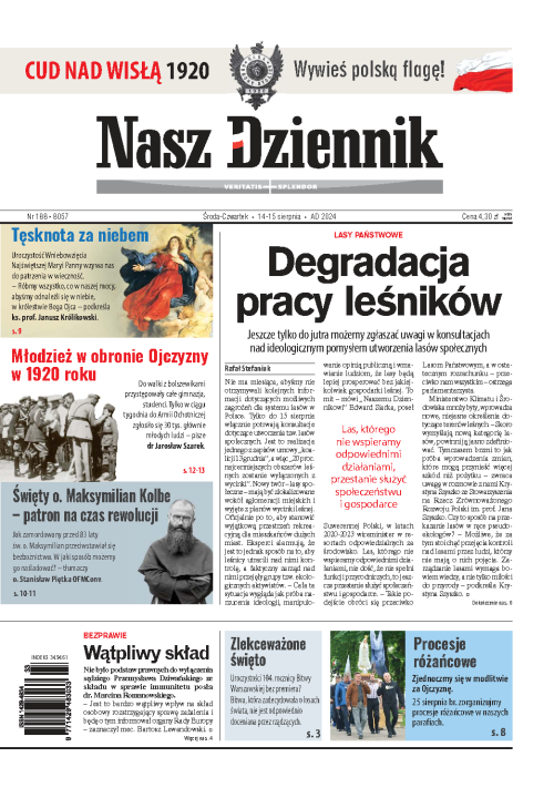 Nasz Dziennik z dnia 14.08.2024 wydanie PDF