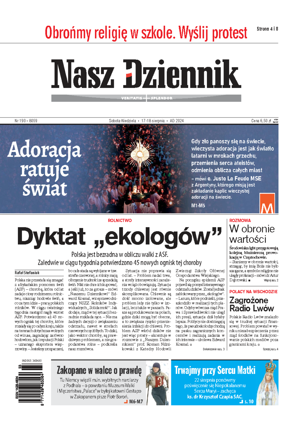 Nasz Dziennik z dnia 17.08.2024 wydanie PDF