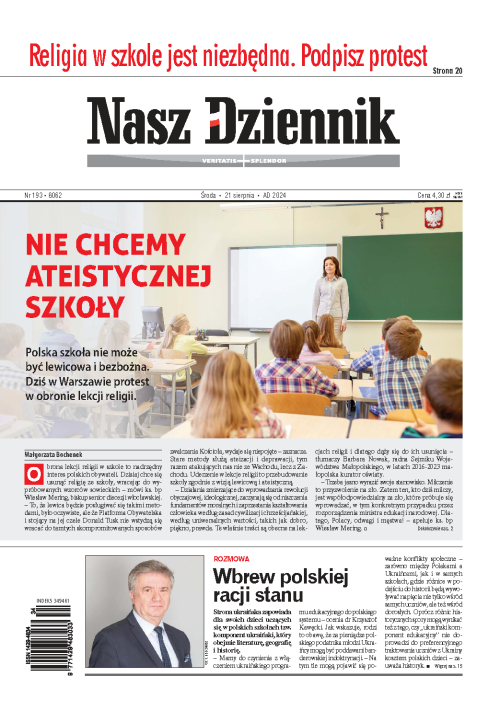 Nasz Dziennik z dnia 21.08.2024 wydanie PDF