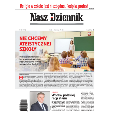Nasz Dziennik z dnia 21.08.2024 wydanie PDF