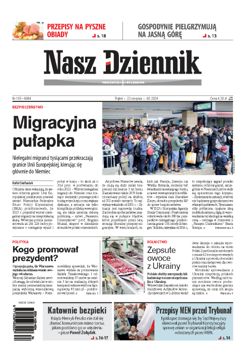 Nasz Dziennik z dnia 23.08.2024 wydanie PDF