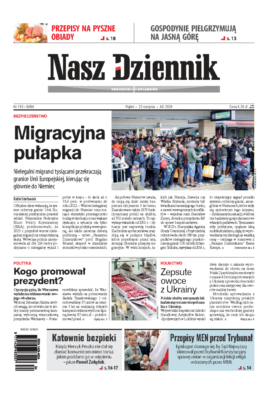 Nasz Dziennik z dnia 23.08.2024 wydanie PDF