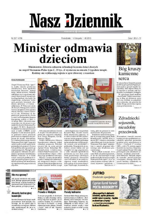 Nasz Dziennik z dnia 04.11.2013 wydanie PDF
