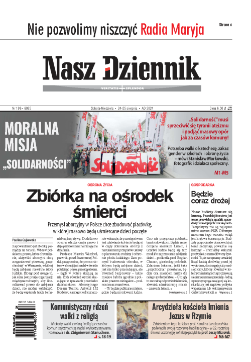 Nasz Dziennik z dnia 24.08.2024 wydanie PDF