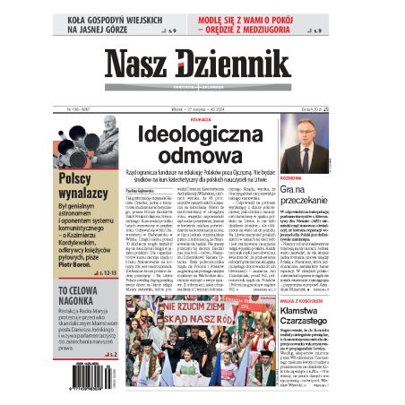 Nasz Dziennik z dnia 27.08.2024 wydanie PDF