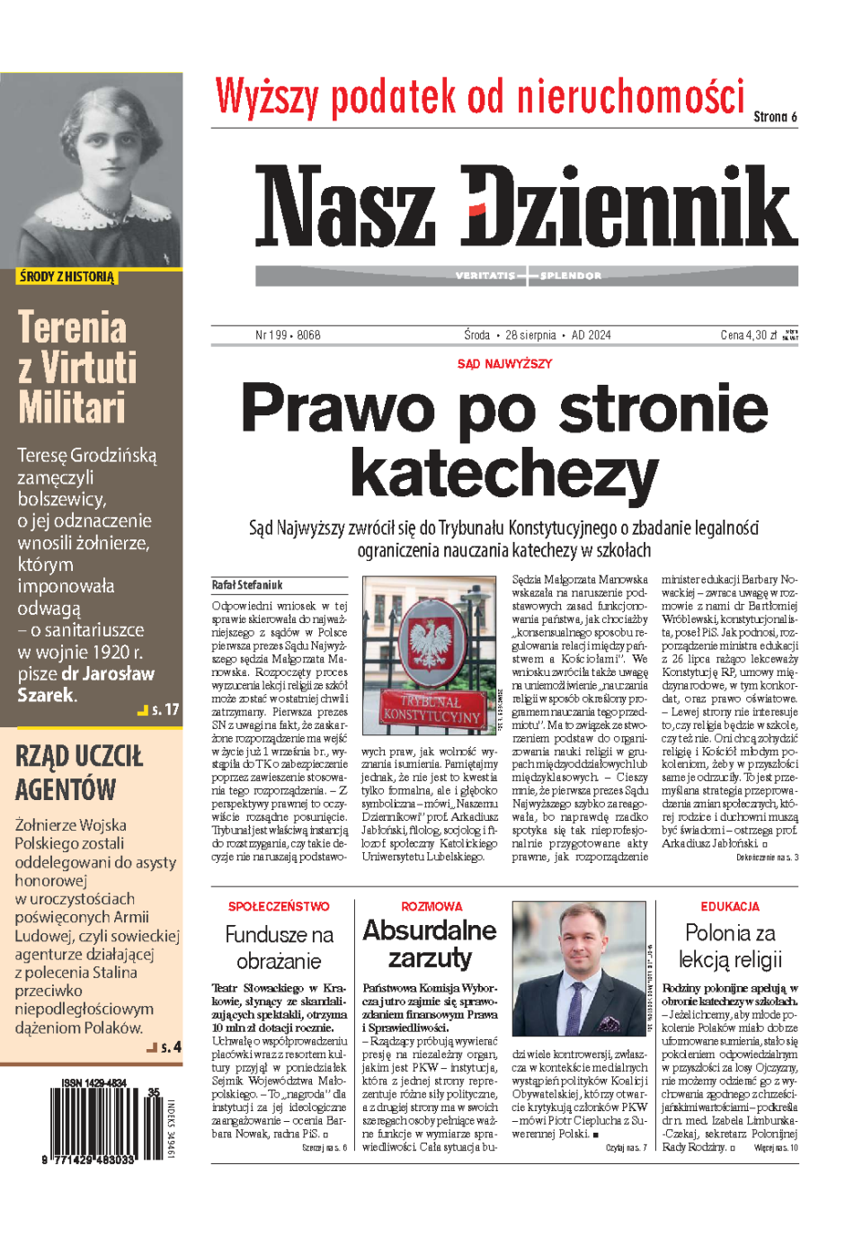 Nasz Dziennik z dnia 28.08.2024 wydanie PDF