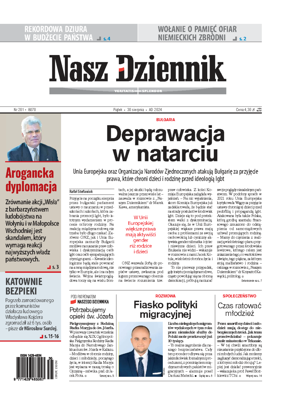 Nasz Dziennik z dnia 30.08.2024 wydanie PDF