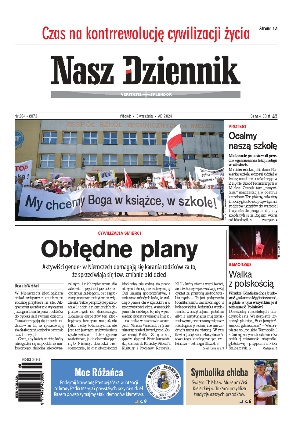 Nasz Dziennik z dnia 03.09.2024 wydanie PDF