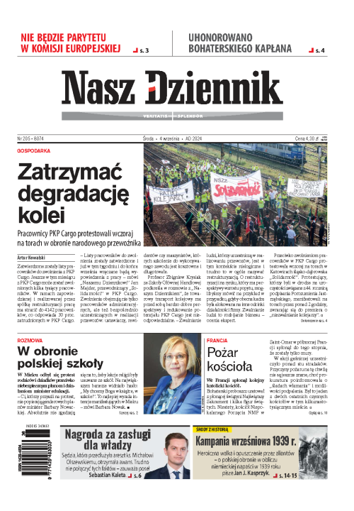 Nasz Dziennik z dnia 04.09.2024 wydanie PDF