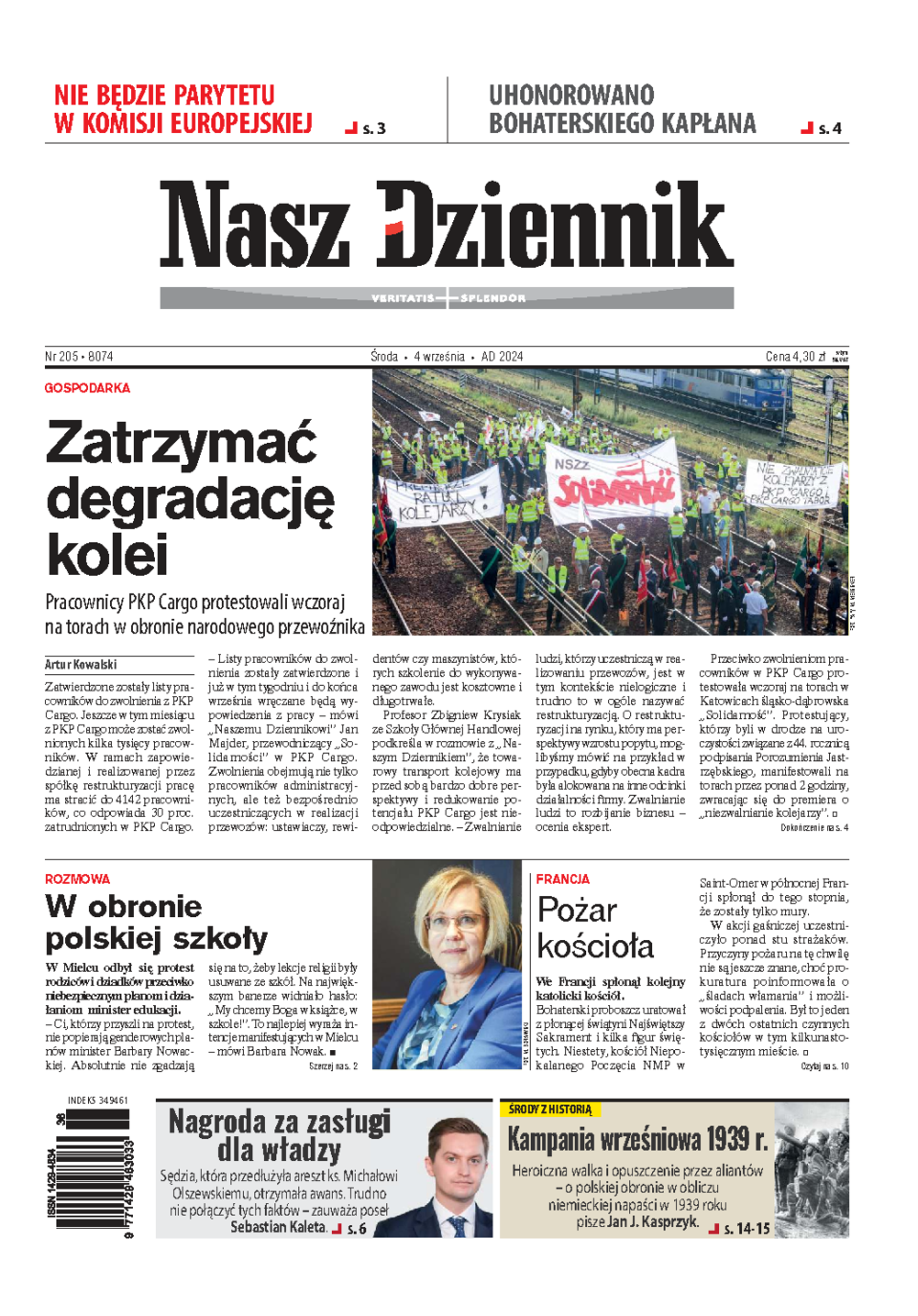 Nasz Dziennik z dnia 04.09.2024 wydanie PDF