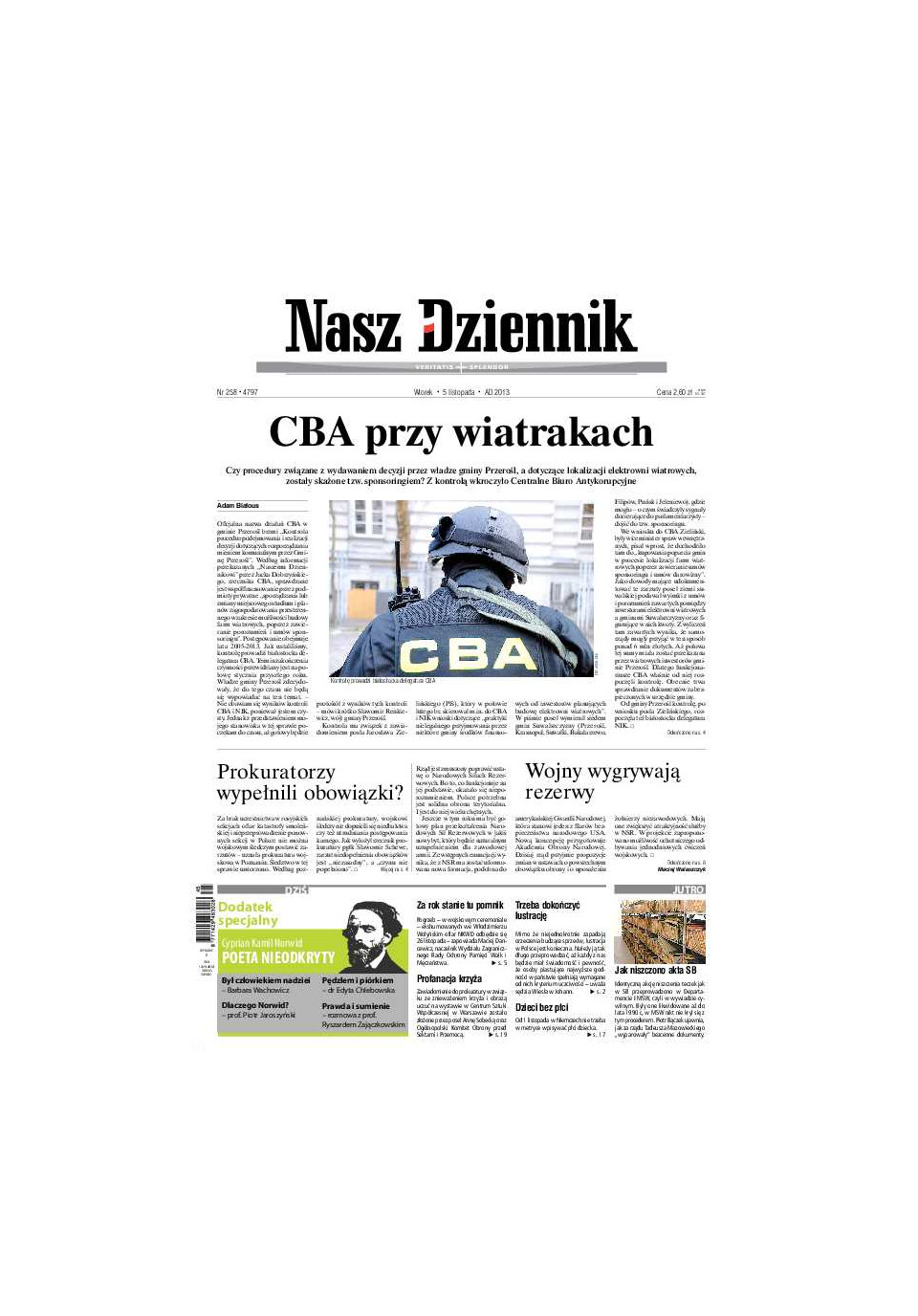 Nasz Dziennik z dnia 05.11.2013 wydanie PDF