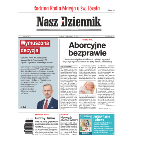 Nasz Dziennik z dnia 05.09.2024 wydanie PDF
