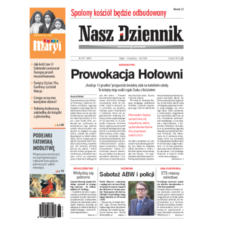 Nasz Dziennik z dnia 06.09.2024 wydanie PDF
