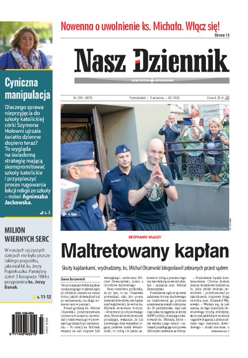 Nasz Dziennik z dnia 09.09.2024 wydanie PDF