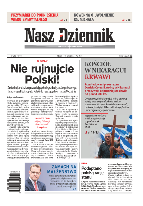 Nasz Dziennik z dnia 10.09.2024 wydanie PDF