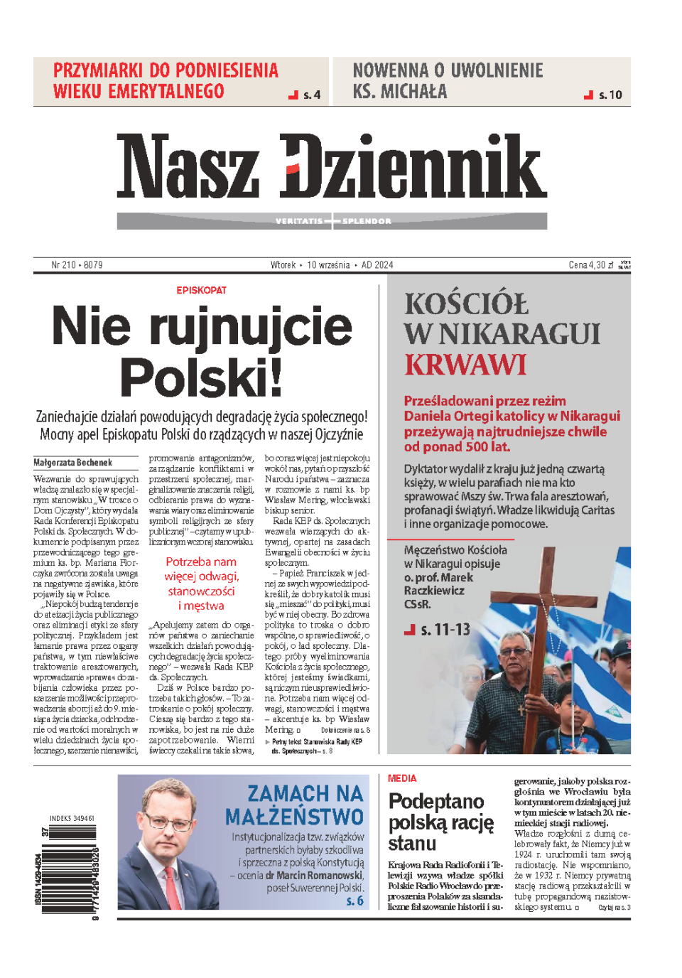 Nasz Dziennik z dnia 10.09.2024 wydanie PDF