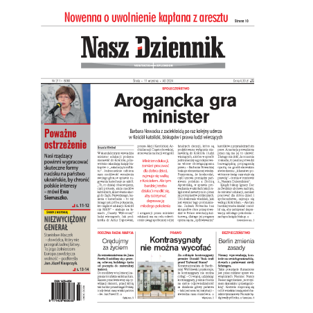Nasz Dziennik z dnia 11.09.2024 wydanie PDF