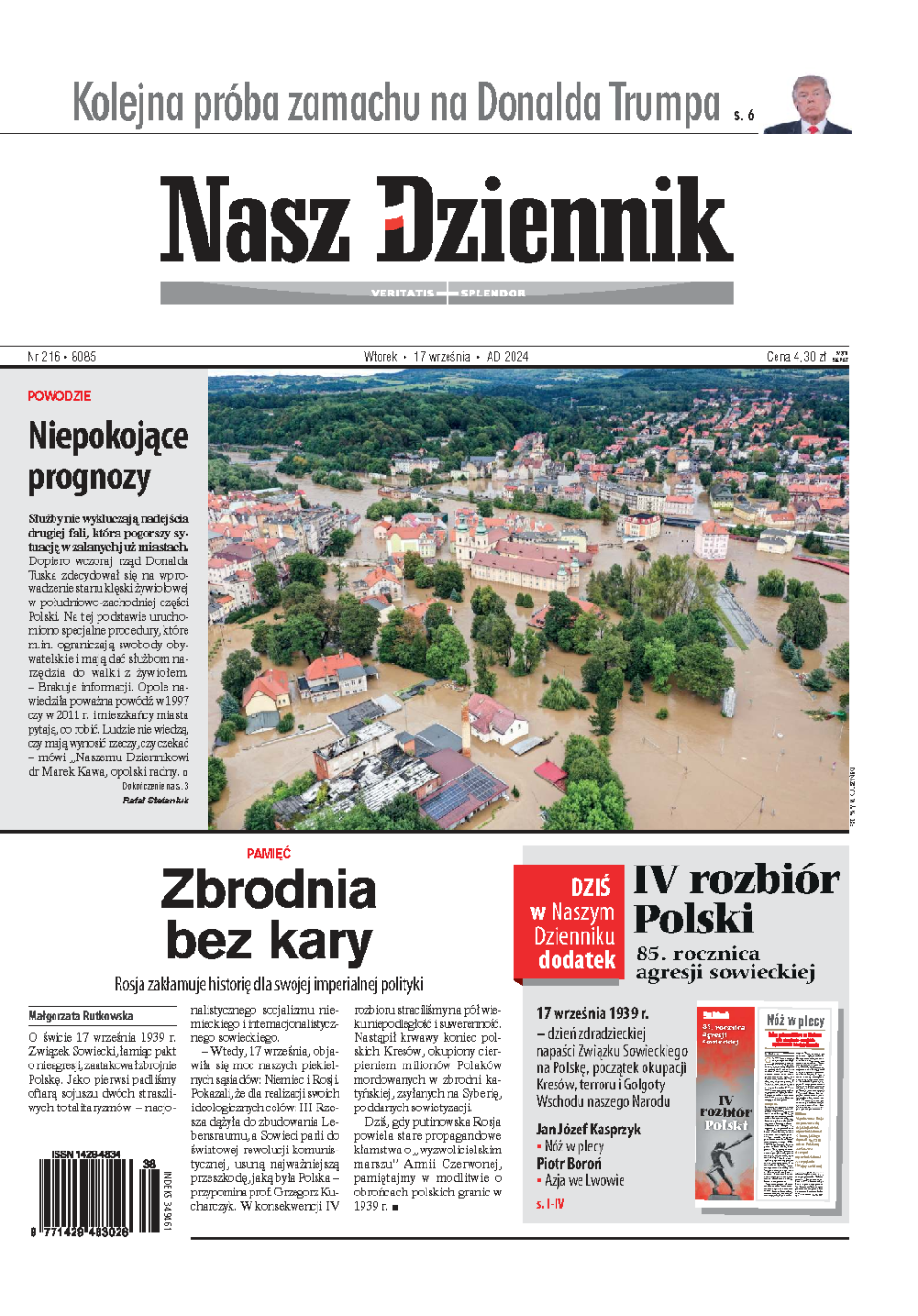Nasz Dziennik z dnia 17.09.2024 wydanie PDF