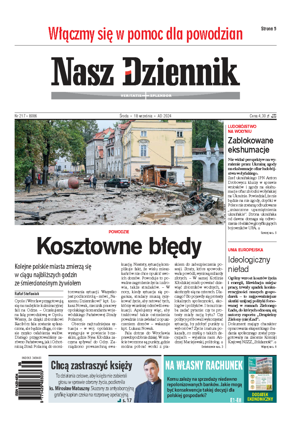 Nasz Dziennik z dnia 18.09.2024 wydanie PDF
