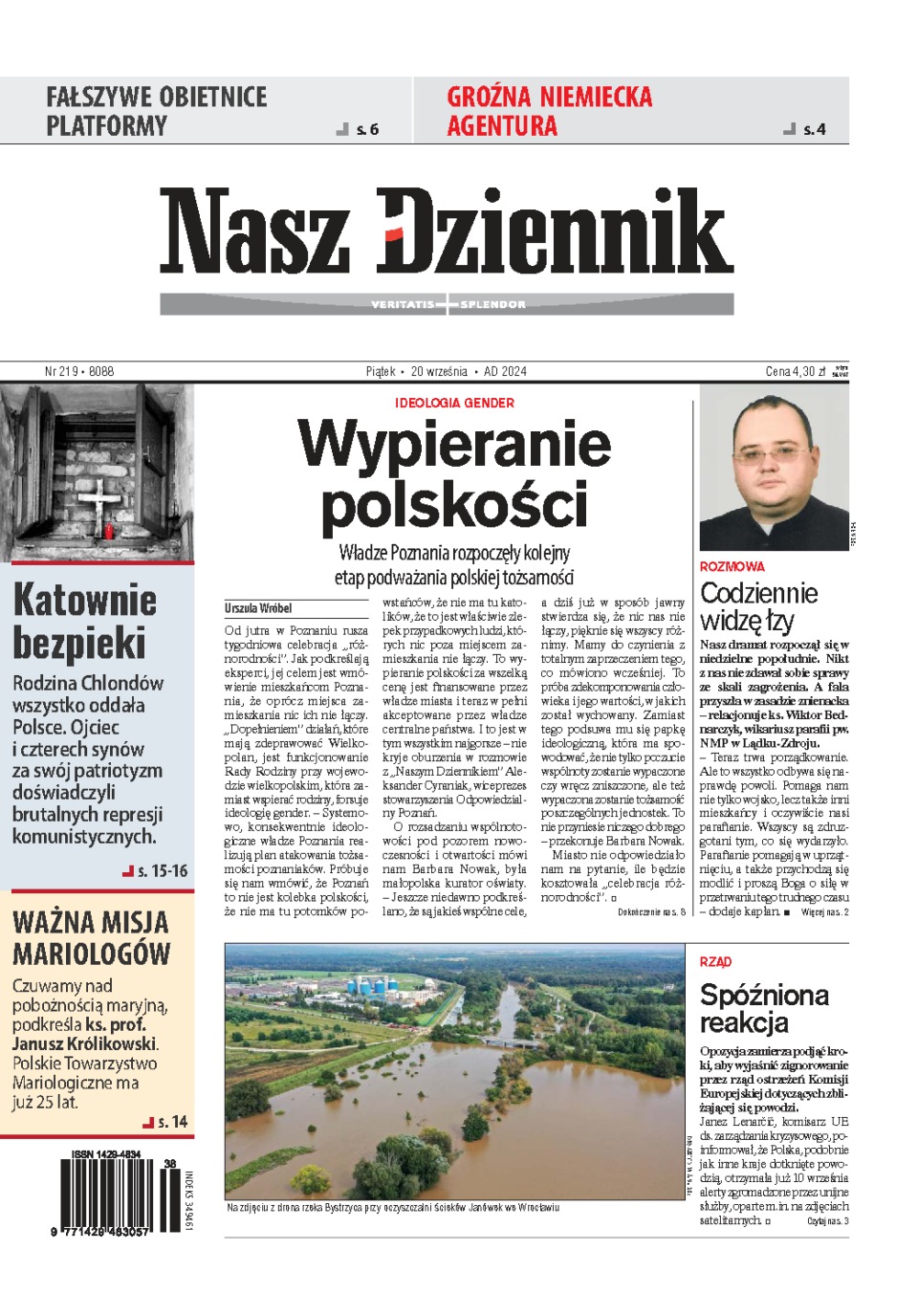 Nasz Dziennik z dnia 20.09.2024 wydanie PDF