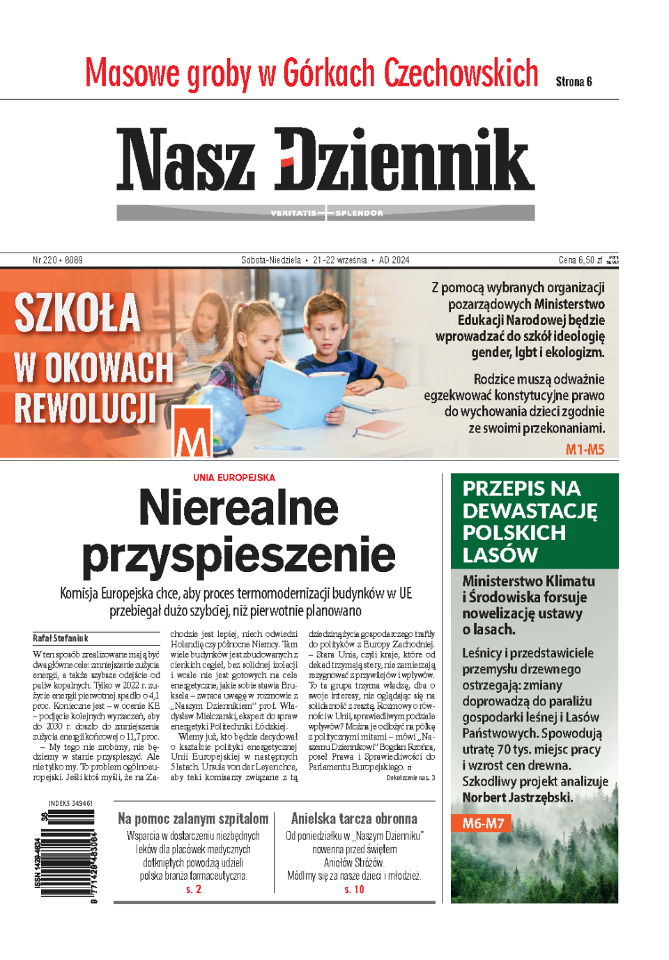 Nasz Dziennik z dnia 21.09.2024 wydanie PDF
