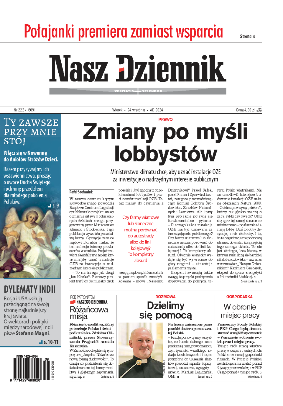 Nasz Dziennik z dnia 24.09.2024 wydanie PDF