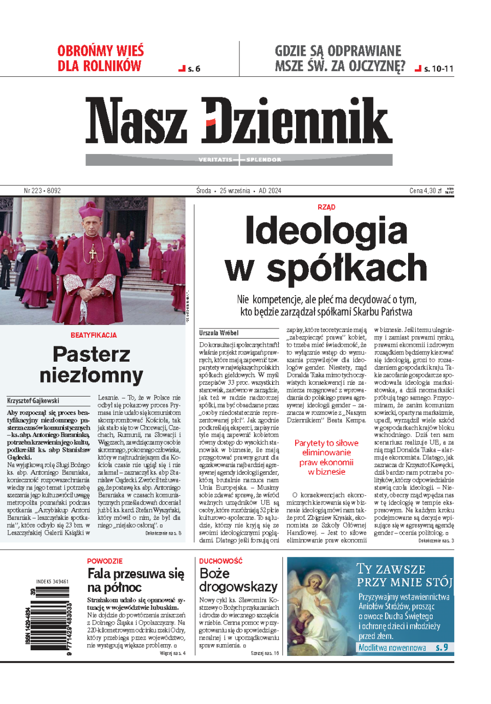 Nasz Dziennik z dnia 25.09.2024 wydanie PDF