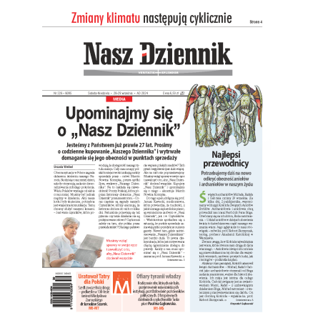 Nasz Dziennik z dnia 28.09.2024 wydanie PDF