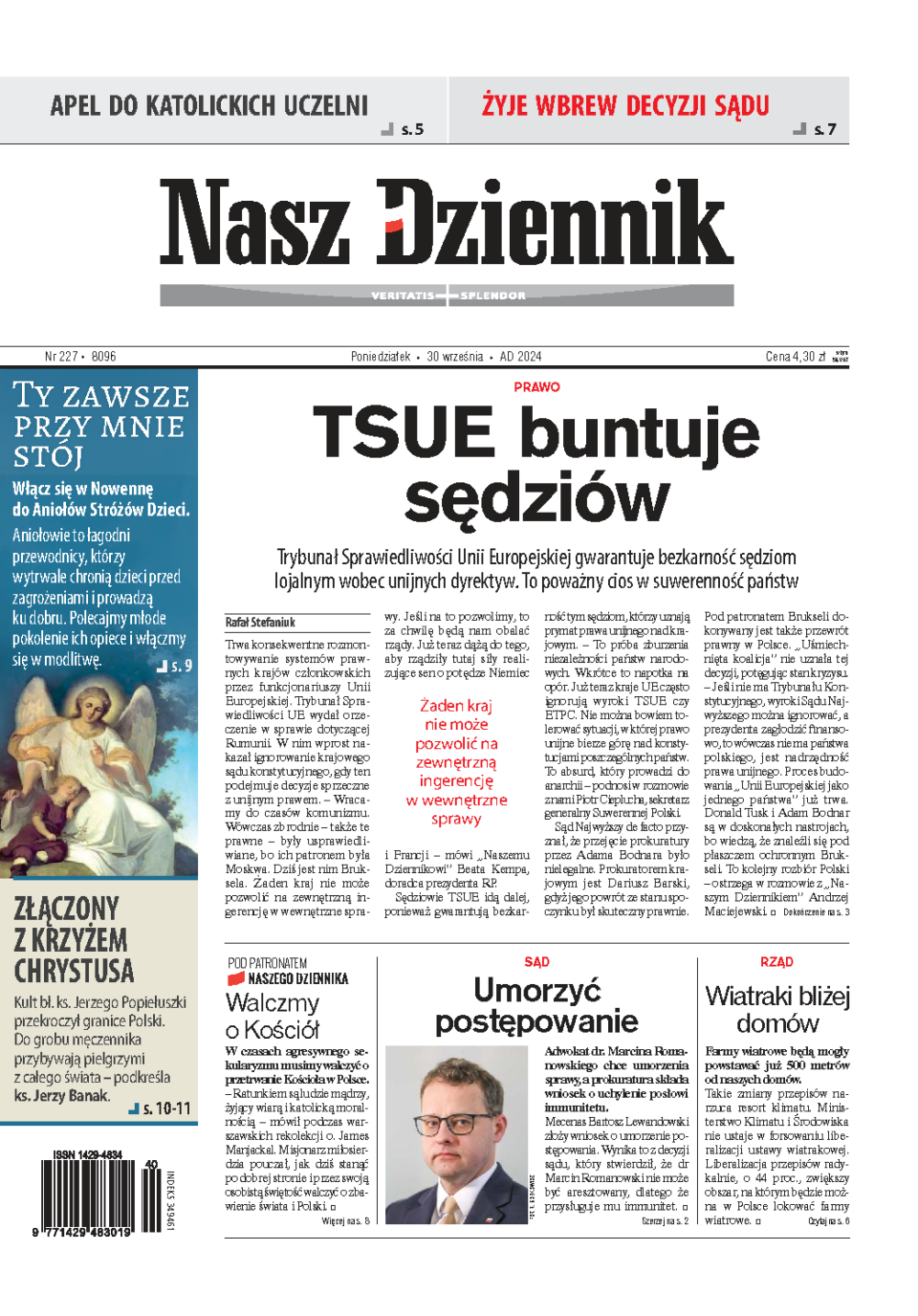 Nasz Dziennik z dnia 30.09.2024 wydanie PDF
