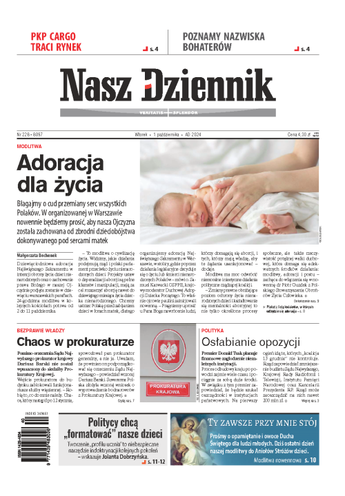 Nasz Dziennik z dnia 01.10.2024 wydanie PDF