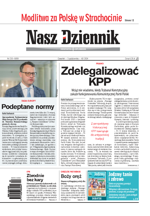 Nasz Dziennik z dnia 03.10.2024 wydanie PDF